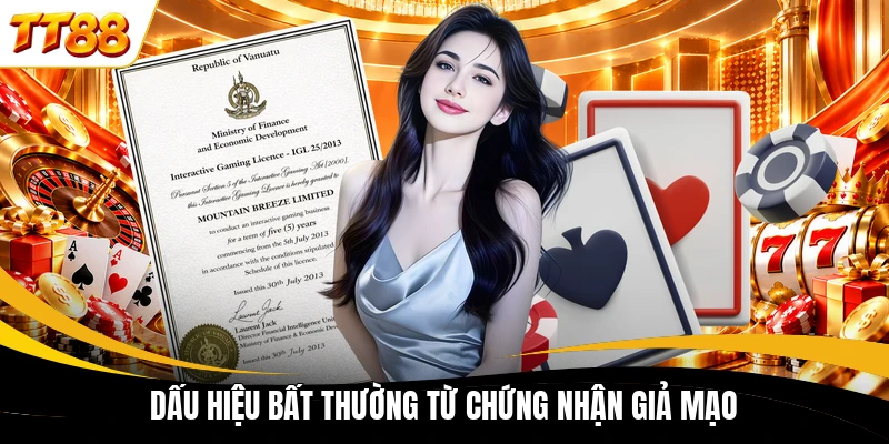 dau hieu bat thuong tu chung nhan gia mao Dấu hiệu bất thường từ chứng nhận giả mạo